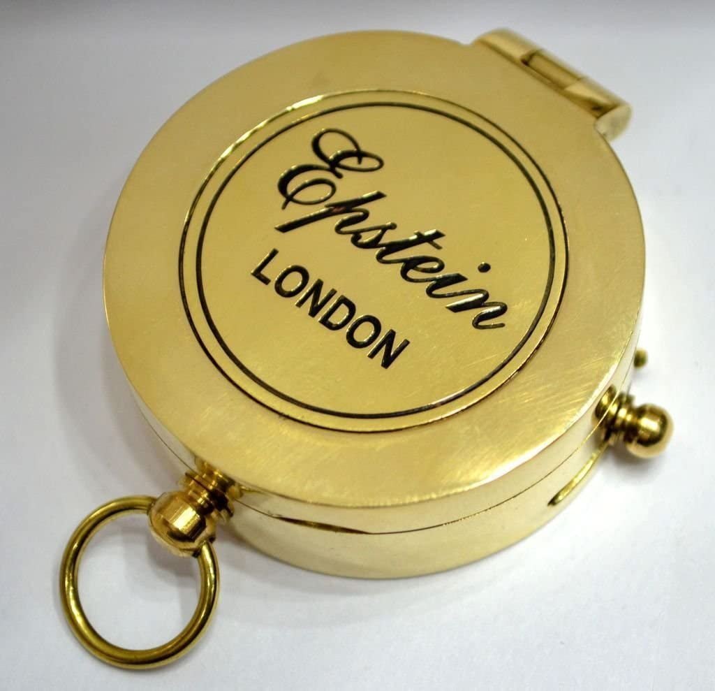 Thor Instruments Nautical Brass Compass Vintage Compass Replica Solid Brass - Epstein London Shining Brass
