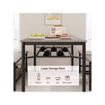 thumbnail image 3 of Eastvita Dining Table Set for 4 with Wine Rack/Storage Benches - Rectangular Kitchen Table Set for Small Spaces/Apartments, 3 of 4