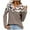 Grey, variant on Sweaters for women Women's Fashion Leopard Printed Solid Stitching Loose Button V-Neck Long Sleeve Knitted Sweater christmas sweater women