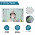 thumbnail image 6 of Easter Bunny Placemats Set of 6, Eggs Cute Rabbit Green Wooden Plank Country Placemats for Dining Table, Place Mats for Kitchen Tabletop, Waterproof Wipeable Dining Table Mats Set, 6 of 9