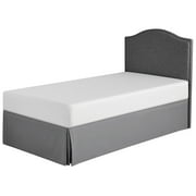 Mainstays Solid Grey Pleated Soft Brushed Microfiber Bedskirt, King