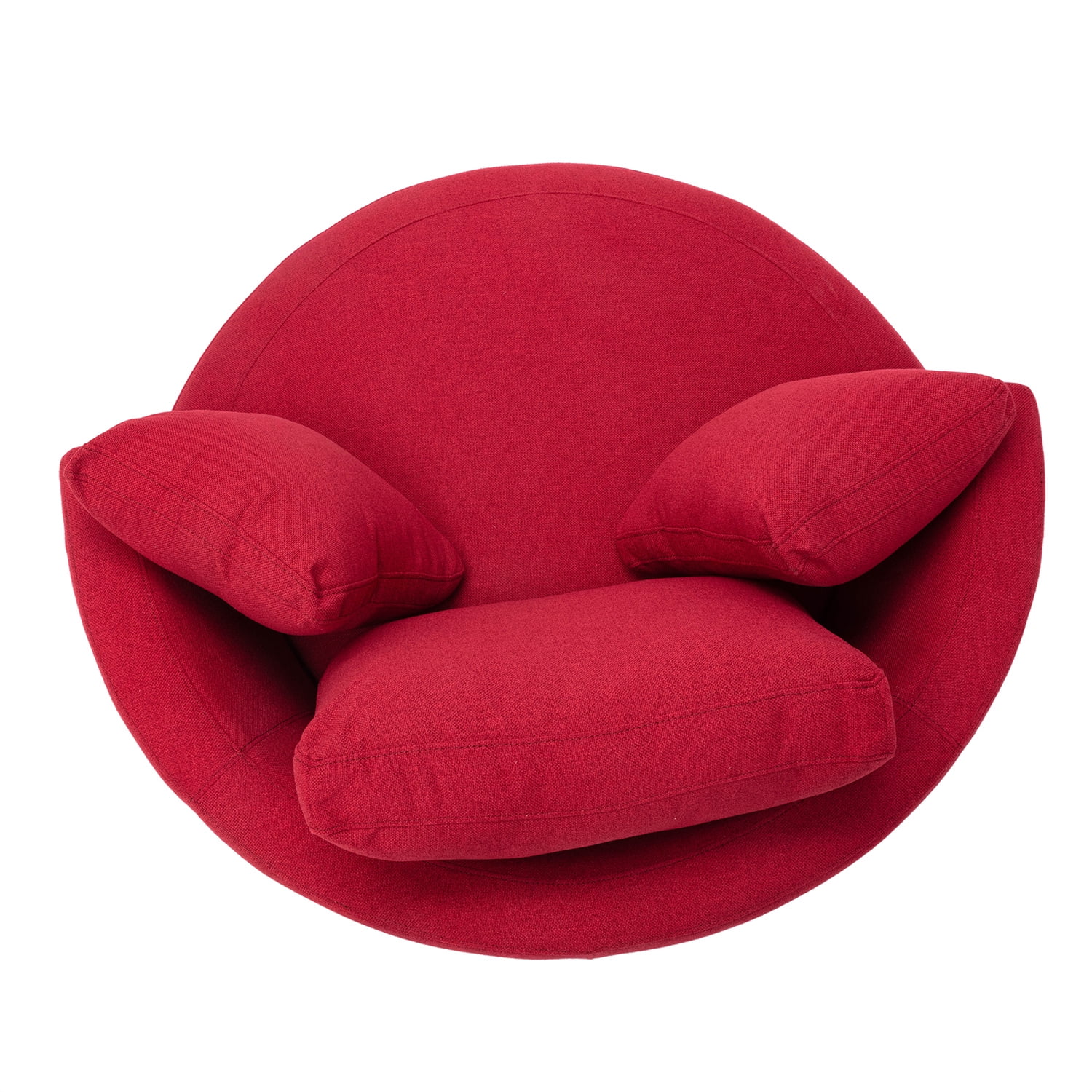Swivel Accent Chair Modern Linen Fabric Barrel Living Room Chair
