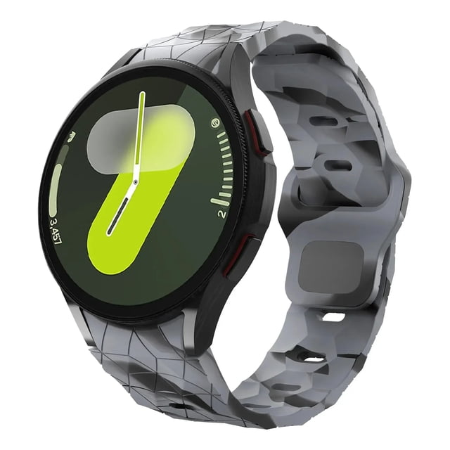 Correa de Silicona con Diseño Diamante para Galaxy Watch 7/6/5/4 Fe, Unisex, Resistente al Agua, Estilo Deportivo