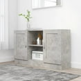 thumbnail image 1 of vidaXL Buffet Gris Béton 120x30,5x70 cm Bois Manufacturé, 1 of 1