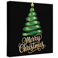 thumbnail image 2 of Ships Next Day Canvas Wall Art 10"x10", Black Green Christmas Wood Framed Canvas Print Painting, Xmas Tree Modern Abstract Art Ready to Hang Small Picture Wall Decor for Home Kitchen Nursery Office, 2 of 9