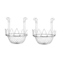 thumbnail image 1 of Adjustable Planter Insert Riser Stainless Steel Planter Riser with Chains Hooks Rustproof Heavy Duty Plant Riser Inside Planter for Indoor Outdoor Pots 12-18 Inch, 1 of 8