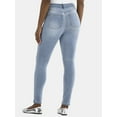 thumbnail image 3 of Time and Tru Women's High Rise Skinny Leg Denim Jegging, 28.5" Inseam, Sizes XS-XXXL, 3 of 5