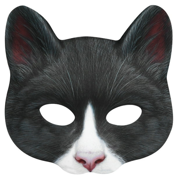 BRIGHTFUFU 1 pieza elegante máscara de Cosplay de Halloween máscara facial de gato máscara de Animal Cosplay accesorios para fotos