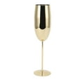 thumbnail image 1 of Copa de vino de metal de acero inoxidable, elegante, de alta dureza, ampliamente utilizada, para fiestas, bodas, banquetes, color dorado, 260 ml, 1 of 14