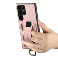 thumbnail image 6 of For Samsung Galaxy S22 Ultra Wallet Case, Card Holder Kickstand Phone Case for Women, Premium Leather Purse with Wrist Strap, Ring Holder Cover Credit Card Slot Cover,Pink, 6 of 10