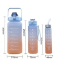 thumbnail image 1 of 3 botellas para beber, vasos reutilizables, botella de agua fría para exteriores (azul) Hugtrwg Para Estrenar, 1 of 8