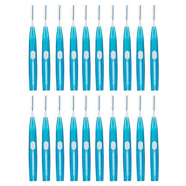 2x 20 piezas de cepillos interdentales de empuje y extracción Sunnimix Cepillo interdental portátil