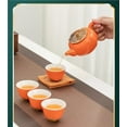 thumbnail image 6 of Holiday Gift Tea Set Orange Gift Box With Hand Gift Persimmon Ruyi Tea Set Persimmon Teapot Tea Cup, 6 of 8