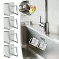 thumbnail image 2 of Binwennn Kitchen Drainer for above Telescopic 2 in 1 Storage Rack Holder Kitchen Caddy Stainless Steel Sponge Bracket For Kitchen Proof Brushed Sponge Storage Wall/ Mounted Design No, 2 of 7