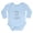 Sky Blue, variant on CafePress - Tiny But Mighty Body Suit - Long Sleeve Cotton Baby Bodysuit
