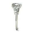 thumbnail image 5 of Charles & Colvard 14K White Gold Moissanite 9x7mm Radiant Engagement Ring-Size 7 3.86cttw DEW, 5 of 8