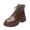 Brown, variant on Black Womens Fall Winter Lace Up Ankle Boots Side Zip Round Toe Chunky Low Heel Fashion Booties