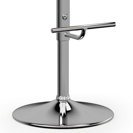 Simpli Home - Amery Adjustable Swivel Bar Stool - Black