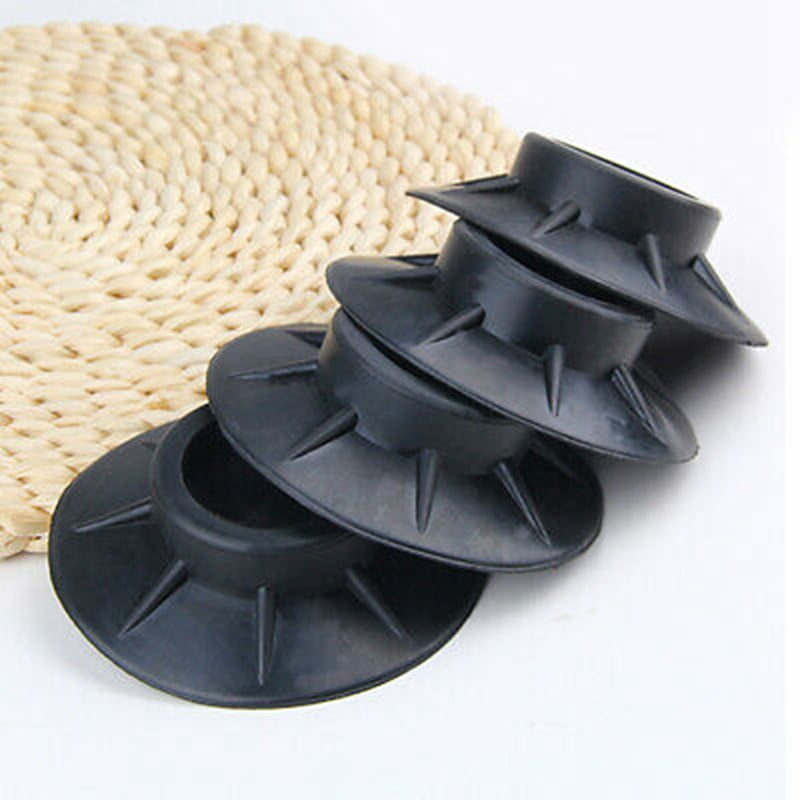 LNKOO Washing Machine Rubber Feet Pads | Anti-Vibration & Anti-Walk Rubber Dampers | Textured Grip Prevents Walking & Skidding | Best For Laundry Washer & Dryer Noise Reduction | Set of 4