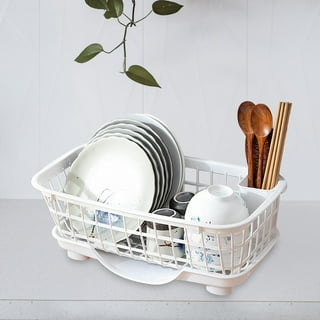 Dish Drying Rack for Compact Dish Drainer with Drainboard, White - On Sale  - Bed Bath & Beyond - 37477749