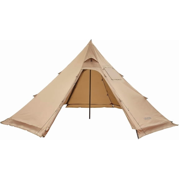 Urday Hot Tent with Stove Jack, 4 Season Waterproof Tipi Camping Tent with Snow Skirt, Portable Winter Shelter for Backpacking & Fishing