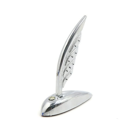 Flying Spaghetti Monster Emblem - Silver Tone Plastic 3D Flying Wing Shaped Sticker Emblem Decal for Car Vehicle