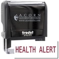 thumbnail image 1 of Large Self-Inking Health Alert Stamp, Trodat Printy 4913, Press and Print Stamping, Impression Size 7/8" x 2-1/4", Up to 10,000 Impressions - Burgundy Ink, 1 of 10