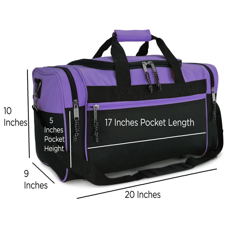 Dalix 21 inch blank sports duffle bag gym bag travel duffel with hotsell adjustable strap