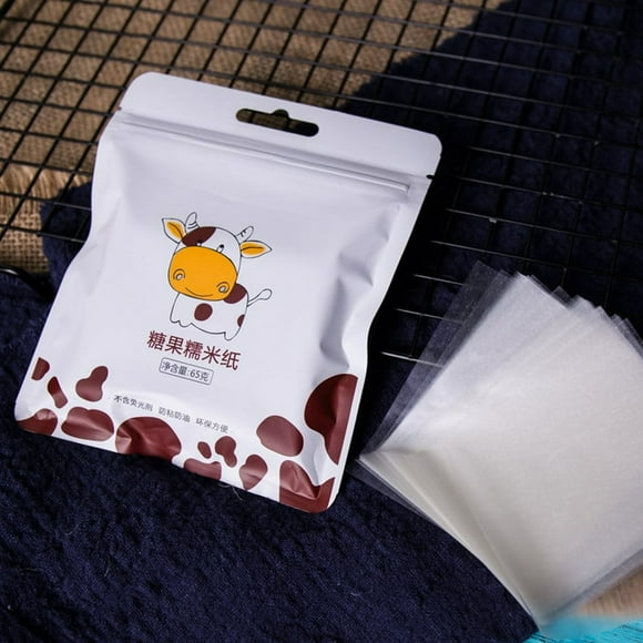 500 Sheets Nougat Wrapping Paper Edible Glutinous Rice Paper Baking Candy Paper Candy Wrapper Transparent Paper