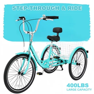 Schwinn Meridian Adult Tricycle, 26 Inch Wheels, Single Speed