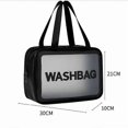 thumbnail image 3 of Transparent Cosmetic Bag with Large Capacity, Black, 3 of 3