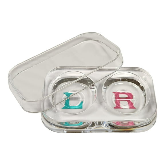 Contact Lens Tray with Lid, Clear Plastic, 20ml, 4"x2.5"