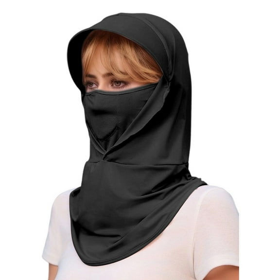 Sun Protective Scarf Breathable Lightweight Outdoor Neck Gaiter for Women Men Summer Cycling Hiking Womens Head Cover Head Drape Shoulder Pads Extra Long Thin Scarf Lightweight Blanket Shawl
