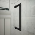 thumbnail image 6 of Unidoor Plus 37 1/2 in. W x 30 3/8 in. D x 72 in. H Frameless Hinged Shower Enclosure in Matte Black, 6 of 11