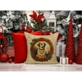 thumbnail image 5 of Anatolian Shepherd Dog Christmas Flowers Throw Pillow 14 in x 14 in, 5 of 5
