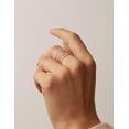 thumbnail image 7 of Gold Silver Rings for Women Non Tarnish Stackable 1.3mm Thin Gold Ring 14K Gold Plated Dainty Ring Set Trendy Thumb Pinky Ring Wedding Bands Promise Engagement Gold Jewelry Gifts Size 6-11, 7 of 7