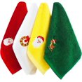 thumbnail image 1 of Christmas Towels 4 Packs Washcloths Pure Cotton Towels Decorative Bathroom Towel Set Christmas Towel Set For Christmas Pattern Design Set, 1 of 5