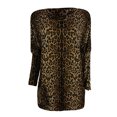 thumbnail image 5 of Womens Clothes Clearance LEAVINGSUO Fall Winter V Neck Long Tops for Women, Womens Tops Clearance Women Casual V-Neck Leopard Print Pocket Blouse Long Sleeve Tops, 5 of 6