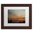 thumbnail image 3 of Trademark Fine Art "New Moon Sunset" Canvas Art by Kurt Shaffer, White Matte, Wood Frame, 3 of 4