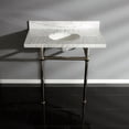 thumbnail image 5 of Kingston Brass KVPB36MB6 Templeton 36" Oval Marble Wall Mounted Bathroom Console - Carrara, 5 of 6