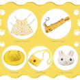 thumbnail image 3 of 2 Sets Cute Pet Rabbit Dress Small Animal Harness Vest and Leash with Mini Hat Bag Escape-Proof Pet Harness Dress Accessory for Rabbit Guinea Pig Hedgehog Ferret Piggy (Pink Rabbit, Yellow Banana), 3 of 7