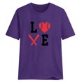 thumbnail image 4 of Blusa informal de manga corta con cuello redondo y estampado suelto de verano para mujer con estilo OAVQHLG3B Store  lin121212, 4 of 4