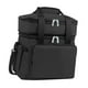 thumbnail image 4 of Bolsa de enfriador aislado Bolsa térmica portátil impermeable al agua multifuncional doble capa expandible para excursionistas para viajes de día de negro, 4 of 8