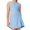 Blue, variant on LANGWYQU Sleeveless Kids Girls Sport Yoga Dress Sets Children Dress & Shorts