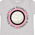 thumbnail image 4 of Inktastic I Love Volleyball Sports Girls Toddler T-Shirt, 4 of 5