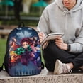 thumbnail image 6 of Demon Slayer Printed Backpack 17 Inch Shoulder Backpack Lightweight High-capacity Casual Daypack Bookbag, 6 of 8
