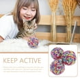 thumbnail image 5 of WRISTBIQUE 3Pcs Funny Kitten Toy Cat Ball Toys Multi-colored Independent Play, 5 of 5