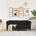 thumbnail image 4 of vidaXL Sofa 2-Seater Black Velvet, 4 of 7