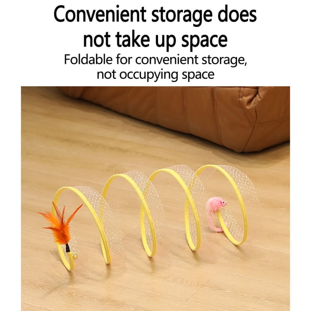 LSLJS Folded Tunnel Pet Toys S-Type Tunnel Toys Foldable Channel