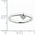 thumbnail image 2 of Diamond Sterling Silver Dangle Heart Ring, 2 of 6